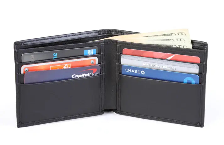 Men's Roxoni Ultra Soft Genuine Leather Rachet Belt & Wallet: 3A - IADORNME