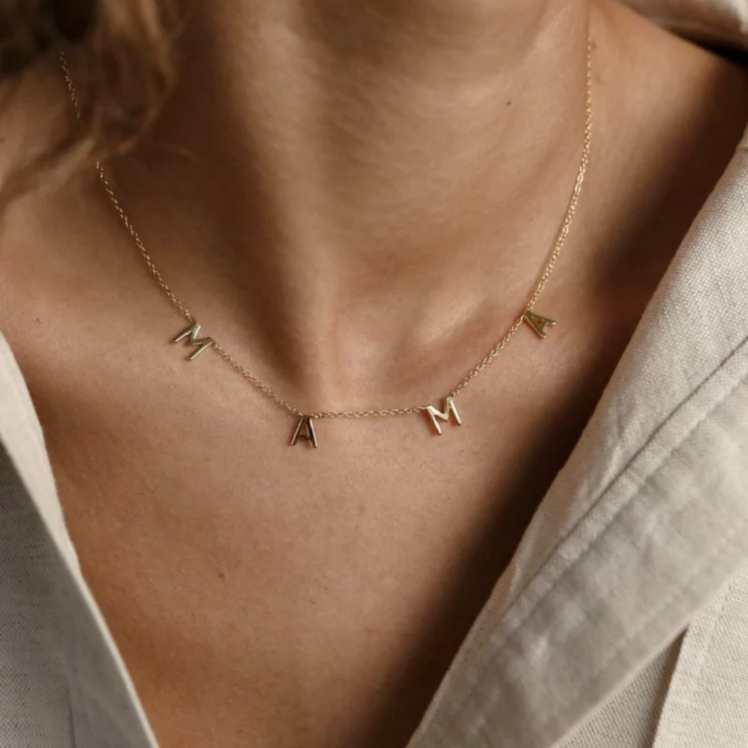 Mama Letters Necklace MUM MOTHERS DAY MUMMY