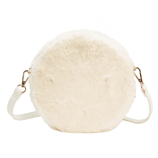 Furry Circle Crossbody Bag
